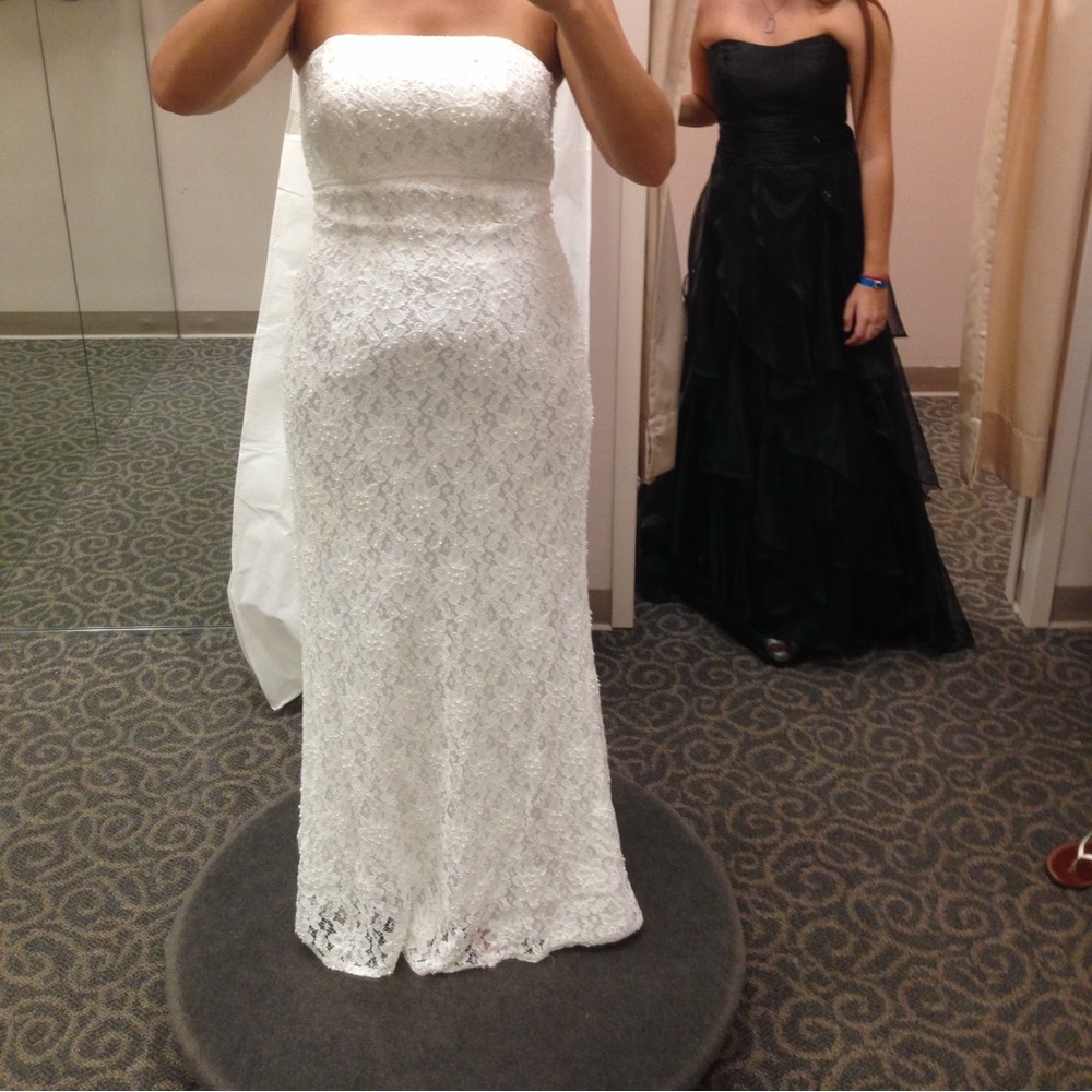 Beautiful off white lace wedding dress